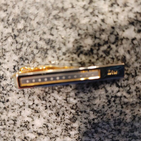 DIOR Tie Clip Bar Gold Plated - Picture 6 of 15